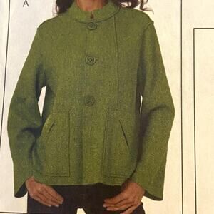 McCalls M6040 Pattern Jacket Miss 8-20 Peacoat Lightweight Fall Fitted Classic